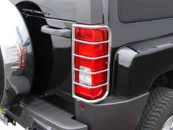 Black Horse Off Road - Black Horse 7G020206SS Stainless Steel Taillight Guards for 06-10 Hummer H3 - Image 2