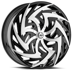 Azara - Azara Wheel AZA-520 28x9.5 BLANK 15mm Black/Machined AZA-5202895BLANK+15BM - Image 1