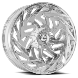 Azara - Azara Wheel AZA-520 28x9.5 BLANK 15mm Chrome AZA-5202895BLANK+15C - Image 1