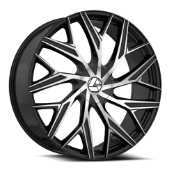 Azara - Azara Wheel AZA-527 18x8 5x112/4.5 35mm Gloss Black & Machined AZA-5271883635BM - Image 1