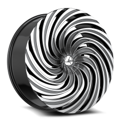 Azara - Azara Wheel AZA-535 28x9.5 BLANK 15mm Gloss Black & Machined AZA-5352895BL15BM - Image 1