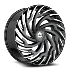 Azara - Azara Wheel AZA-536 18x8 5x100/4.5 35mm Gloss Black & Machined AZA-5361882335BM - Image 1