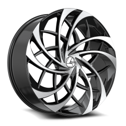 Azara - Azara Wheel AZA-540 18x8 5x100/4.5 35mm Gloss Black & Machined AZA-5401882335BM - Image 1