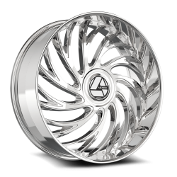 Azara - Azara Wheel AZX-101 28x9.5 BLANK 15mm Chrome AZX-1012895BL15C - Image 1