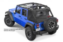 MasterTop - MasterTop 14510424 Mastertwill Tonneau Cover for 07-18 Jeep Wrangler JK 4DR - Image 2