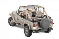 MasterTop - MasterTop 14200101 Black Mesh Bimini Top ShadeMaker for 87-95 Jeep Wrangler YJ - Image 2