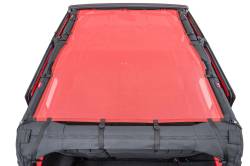 MasterTop - MasterTop 14220402 Red Mesh Bimini Top ShadeMaker Plus for 07-18 Wrangler JK 4DR - Image 2