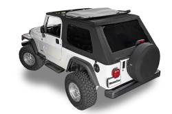 MasterTop - MasterTop 15701024 Fabric Top No Doorskin Tinted Glass for 04-06 Wrangler LJ Unl - Image 2