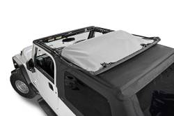 MasterTop - MasterTop 15701024 Fabric Top No Doorskin Tinted Glass for 04-06 Wrangler LJ Unl - Image 3