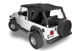 MasterTop - MasterTop 15701024 Fabric Top No Doorskin Tinted Glass for 04-06 Wrangler LJ Unl - Image 4