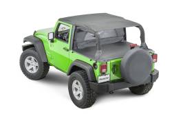 MasterTop - MasterTop 14300335 Black Diamond Bimini Top Plus for 07-18 Jeep Wrangler JK 2DR - Image 2