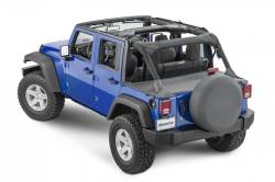 MasterTop - MasterTop 14500435 Tonneau Cover Black Diamond for 07-18 Jeep Wrangler JK 4DR - Image 1