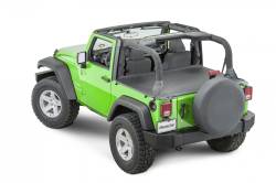 MasterTop - MasterTop 14500335 Tonneau Cover Black Diamond for 07-18 Jeep Wrangler JK 2DR - Image 1