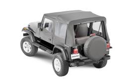 MasterTop - MasterTop 15110135 Top w/Door Skins Clear Glass Black Dia for 88-95 Wrangler YJ - Image 2