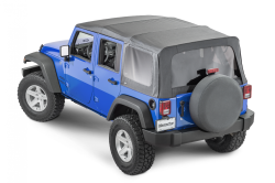 MasterTop - MasterTop 15601435 Full Top Tinted Glass Black Dia for 10-18 Wrangler JK 4DR - Image 1