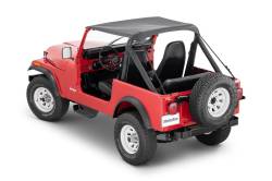 MasterTop - MasterTop 14107135 Bimini Top Strap Style Black Dia for 78-86 CJ7 87-91 Wrangler - Image 1