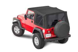 MasterTop - MasterTop 15211224 MasterTwill Top w/Doorskins Tinted Blk for 97-06 Wrangler TJ - Image 1