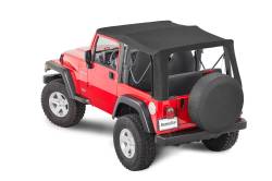 MasterTop - MasterTop 15201224 Top No Doorskins Tinted Glass Black for 97-06 Wrangler TJ - Image 4