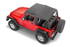 MasterTop - MasterTop 15701217 Fast Back Fabric Top Tint Glass Spice Dia for 97-06 Wrangler - Image 2