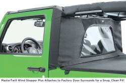 MasterTop - MasterTop 14810324 Cable Style Bimini Top Combo for 07-09 Jeep Wrangler JK 2DR - Image 3