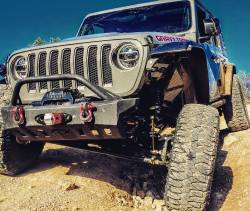 Motobilt - Motobilt MB1078-B Front Bumper w/Bull Bar Crusher for 18+ Jeep JL/Gladiator - Image 4