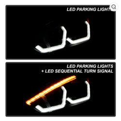 Spyder Auto - Spyder Auto 9050763 DRL LED Light Bar Projector Headlights Black 15-18 Focus - Image 3