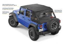 MasterTop - MasterTop 14810924 Cable Style Bimini Top Combo for 10-18 Jeep Wrangler JK 4dr - Image 2