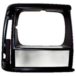 Crown Automotive Jeep Replacement - Crown Automotive 55034074 Black Headlamp Bezel for 91-96 Jeep Cherokee XJ RH - Image 2