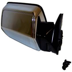Crown Automotive Jeep Replacement - Crown Automotive 82200315 Chrome Manual Mirror for Jeep Comanche J10/J20 - Image 2
