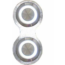 Autoloc - Autoloc AUTBBB23 Retro Billet Switch w/White LED Illumination Single Switch - Image 1