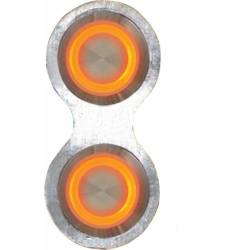 Autoloc - Autoloc AUTBBB24 Retro Billet Switch Orange LED Illumination Single Switch - Image 1