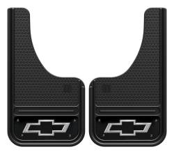 Gatorback - Gatorback Mini Cut-Style 10"x18" Black Mud Flaps Bowtie Logo GB1018CUTBT-W - Image 1