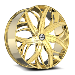 Azara - Azara Wheel AZA-54120853835NG AZA-541 20x8.5 5x4.5/120 35mm Gold - Image 1