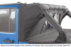 MasterTop - MasterTop 14810424 Cable Style Bimini Top Combo for 07-09 Jeep Wrangler JK 4dr - Image 5