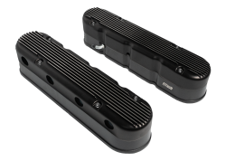 FiTech Fuel Injection - FiTech 131202 FiTech Plus LS Valve CoversTall w/Coil Mounts/Finned Covers Black - Image 1