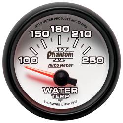AutoMeter - AutoMeter 7537 Phantom II Electric Water Temperature Gauge 100-250-DEG F 2-1/16" - Image 2