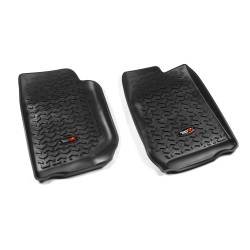 Rugged Ridge - Rugged Ridge 12920.01 Floor Liners Front Black for Jeep Wrangler/Unlimited - Image 1