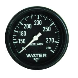 AutoMeter - AutoMeter 2313 Autogage Water Temp Mech Gauge 100-280 F/6' 2-5/8" Full Sweep - Image 1