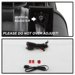 Spyder Auto - Spyder Auto Halogen Fog Lights Black/Clear 03-06 Sierra 1500/HD 5020857 - Image 4