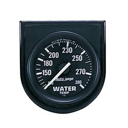 AutoMeter - AutoMeter 2333 Autogage Water Mech Temp Gauge 100-280F/6' 2-1/16" Full Sweep - Image 1