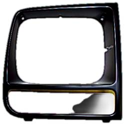 Crown Automotive Jeep Replacement - Crown Automotive 55055136 Black Headlamp Bezel for 97-01 Jeep Cherokee XJ - Image 2