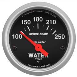 AutoMeter - AutoMeter 3337 Sport-Comp Air Core Water Temperature Gauge 100-250-DEG F 2-1/16" - Image 1