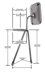 Cipa Mirrors - CIPA Mirrors 45000 Universal Truck & Camper Mirror - Image 2