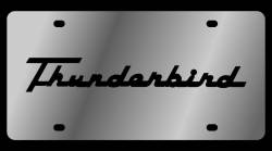 Eurosport Daytona - Eurosport Daytona 1560-1 Stainless License Plate Thunderbird Script Logo - Image 1