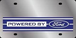 Eurosport Daytona - Eurosport Daytona 1589B-1 Stainless License Plate Powered By Ford Logo - Image 1