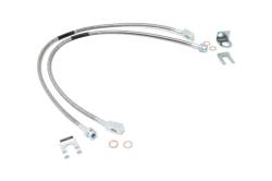 Rough Country Front Stainless Brake Lines for Jeep XJ/TJ w/4"-6" Lift 89702