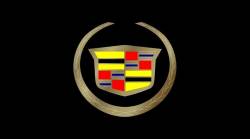Eurosport Daytona - Eurosport Daytona 3201-2 Carbon Steel License Plate Cadillac Crest Logo - Image 1