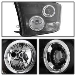 Spyder Auto - Spyder Auto 5010032 Black/Clear Halo Projector Headlights for Dodge Ram - Image 6