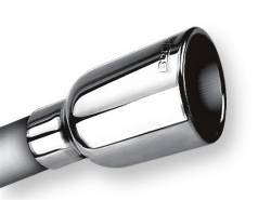 Borla - Borla Exhaust 20236 Universal 5" Long Tip 2.25" Inlet x 3.19" Single Round Out - Image 1