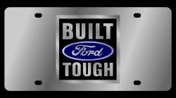 Eurosport Daytona - Eurosport Daytona 1575-1 Stainless License Plate Built Ford Tough Logo - Image 1